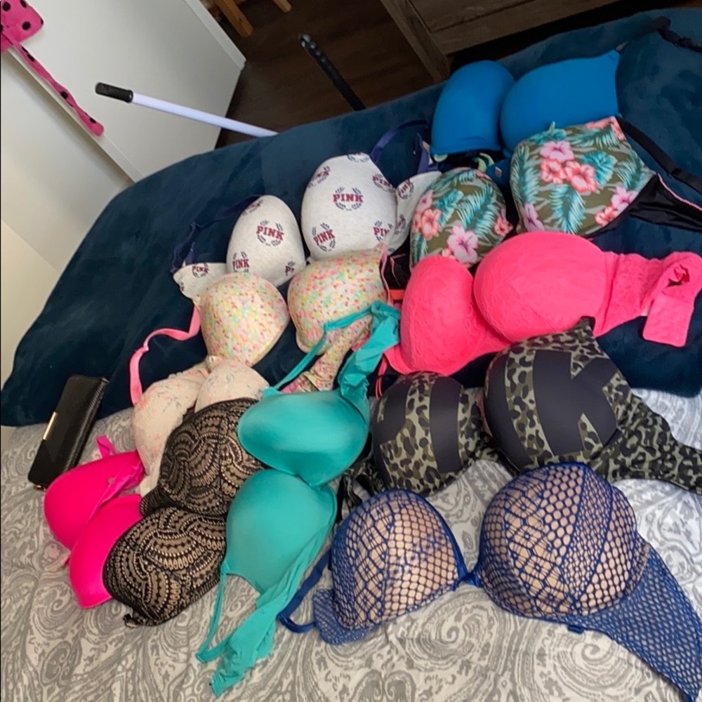 Victoria’s Secret and pink bras
